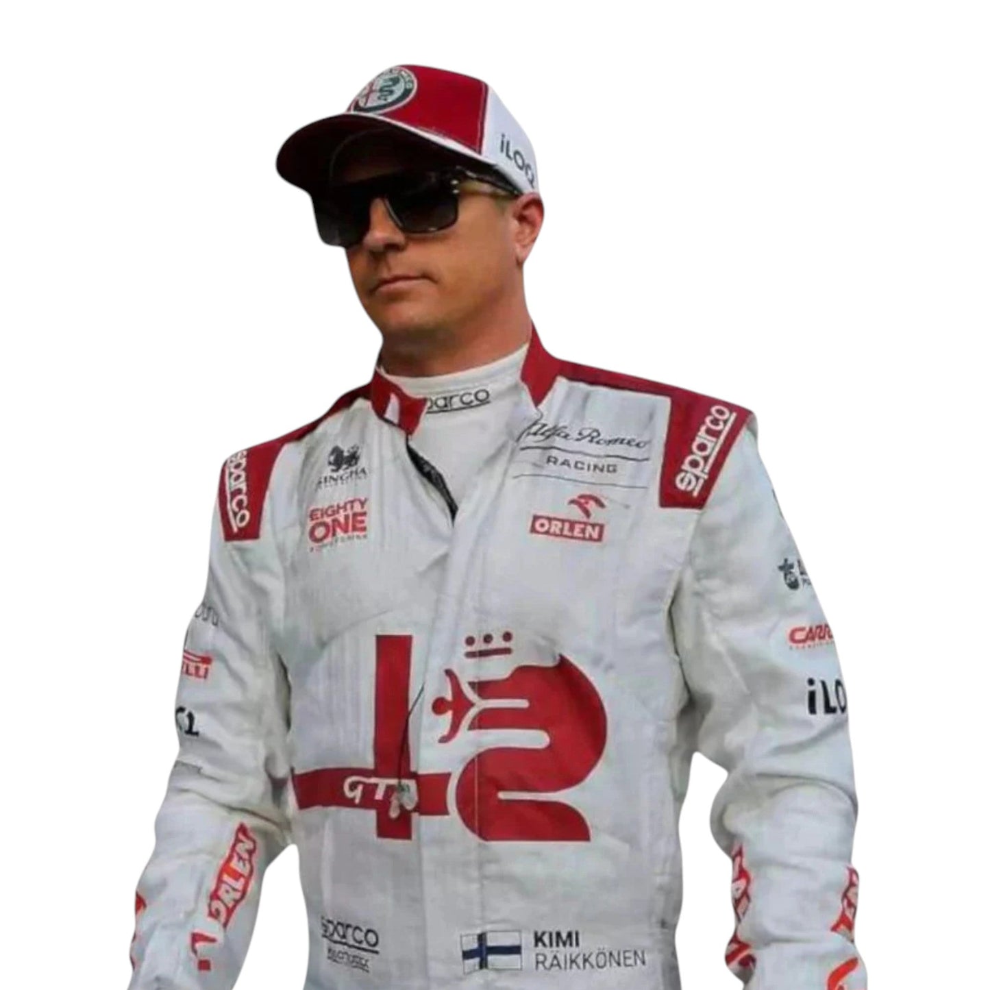 Kimi Räikkönen 2021 Alfa Romeo F1 Race Suit - Barirah Racewear image 5