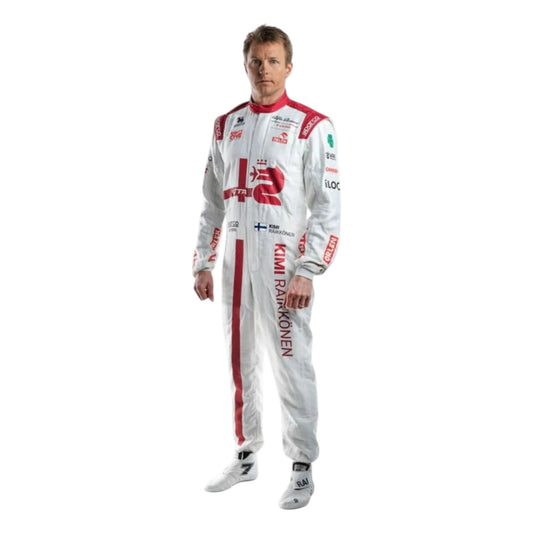 Kimi Räikkönen 2021 Alfa Romeo F1 Race Suit - Barirah Racewear image 1
