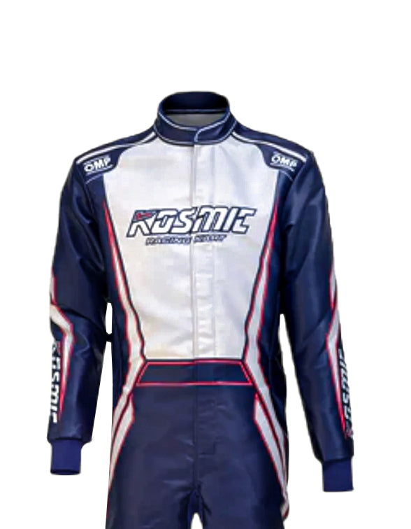 Kosmic Kart Racing Suit 2022 - Navy Blue & White