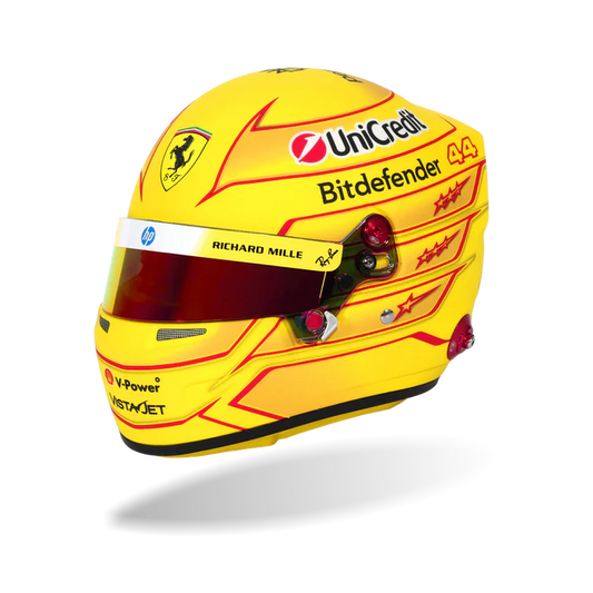 Lewis Hamilton 2026 Ferrari Yellow Special Edition F1 Replica Helmet | 1:1 Full Size Racing Collectible