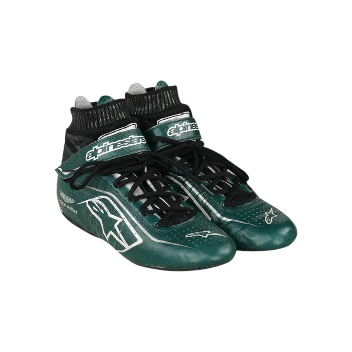 Lance Stroll 2021 Aston Martin F1 Racing Shoes - Barirah Racewear image 1