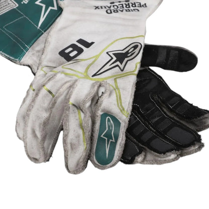 Lance Stroll 2022 Aston Martin Dutch GP F1 Racing Gloves - Barirah Racewear image 2