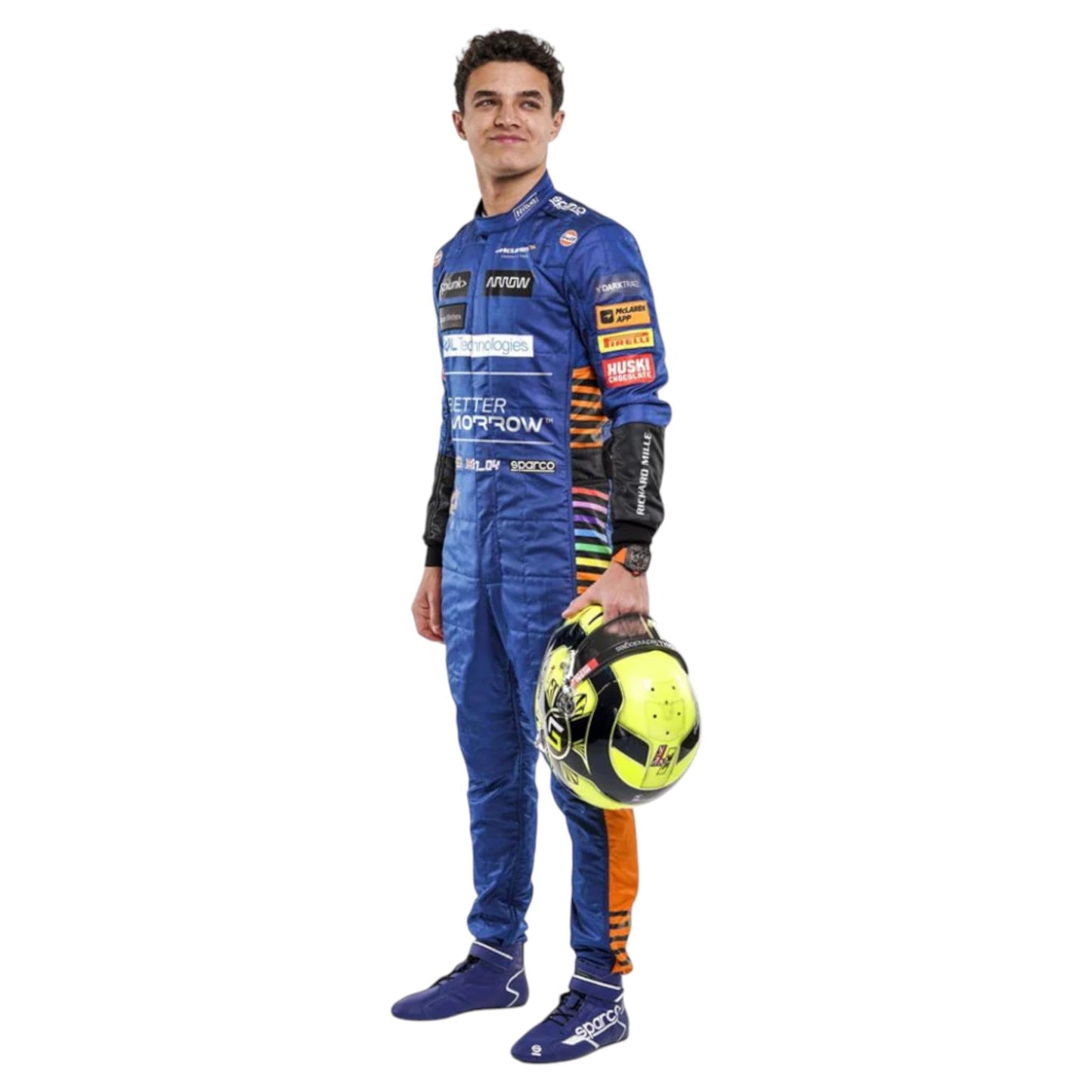 Lando Norris 2021 Mclaren F1 Race Suit - Barirah Racewear image 2