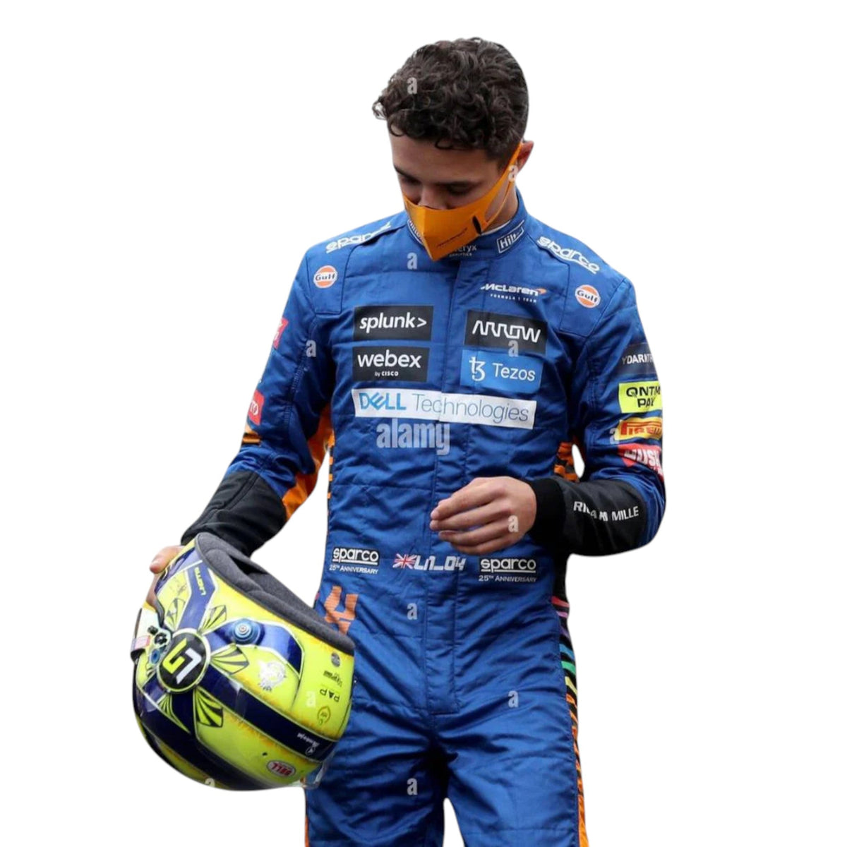 Lando Norris 2021 Mclaren F1 Race Suit - Barirah Racewear image 3