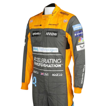 Lando Norris 2022 Mclaren F1 Race Suit - Barirah Racewear image 4