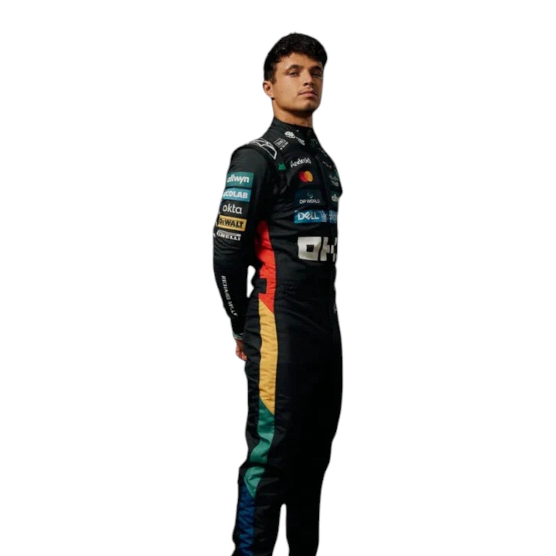 Lando Norris 2025 Mclaren Silverstone British GP F1 Race Suit - Barirah Racewear image 1