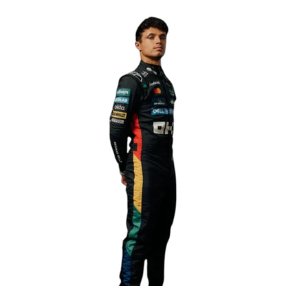 Lando Norris 2025 Mclaren Silverstone British GP F1 Race Suit - Barirah Racewear image 1