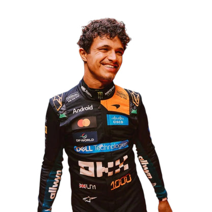 Lando Norris 2026 McLaren 1000th Monaco GP F1 Race Suit - Barirah Racewear image 1