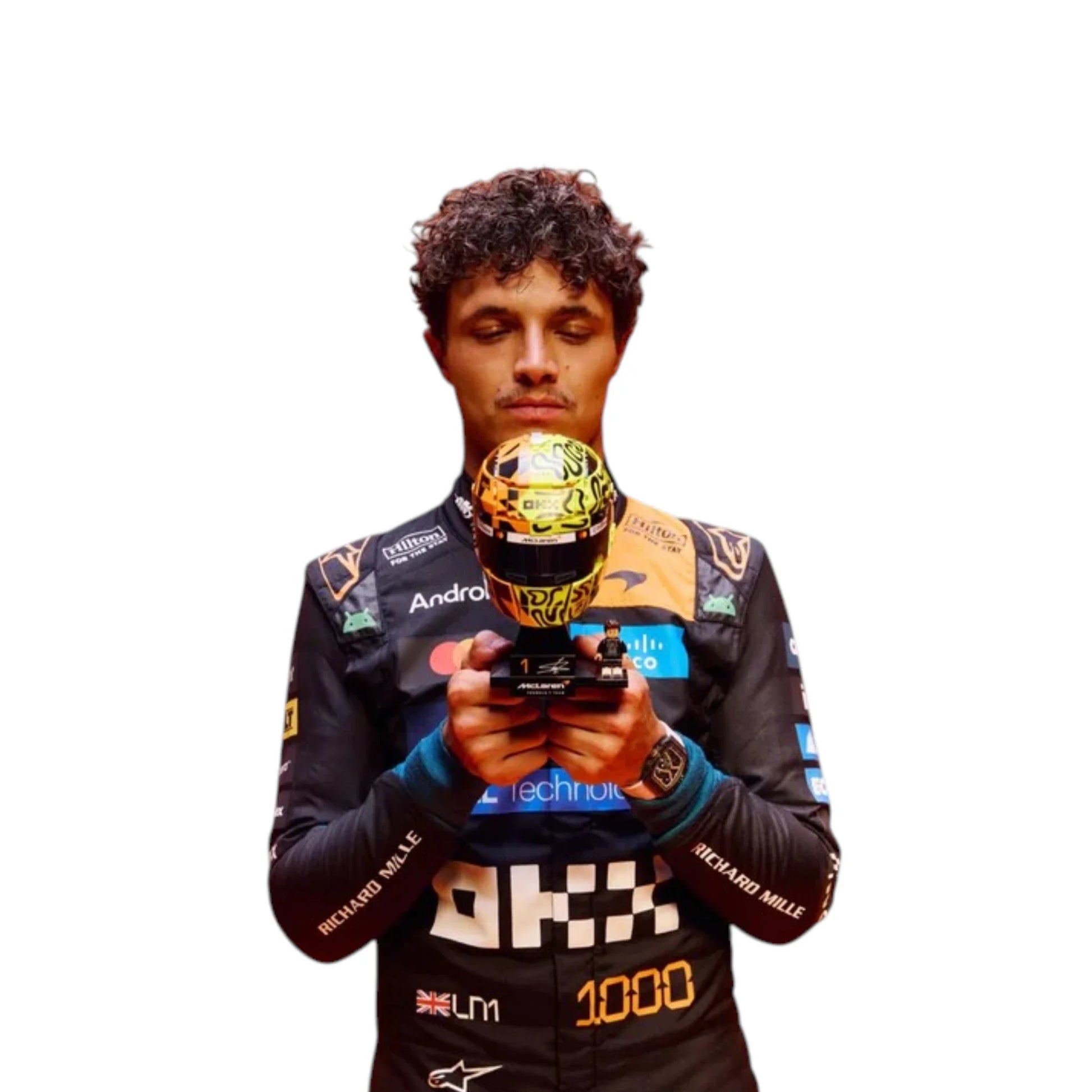 Lando Norris 2026 McLaren 1000th Monaco GP F1 Race Suit - Barirah Racewear image 2