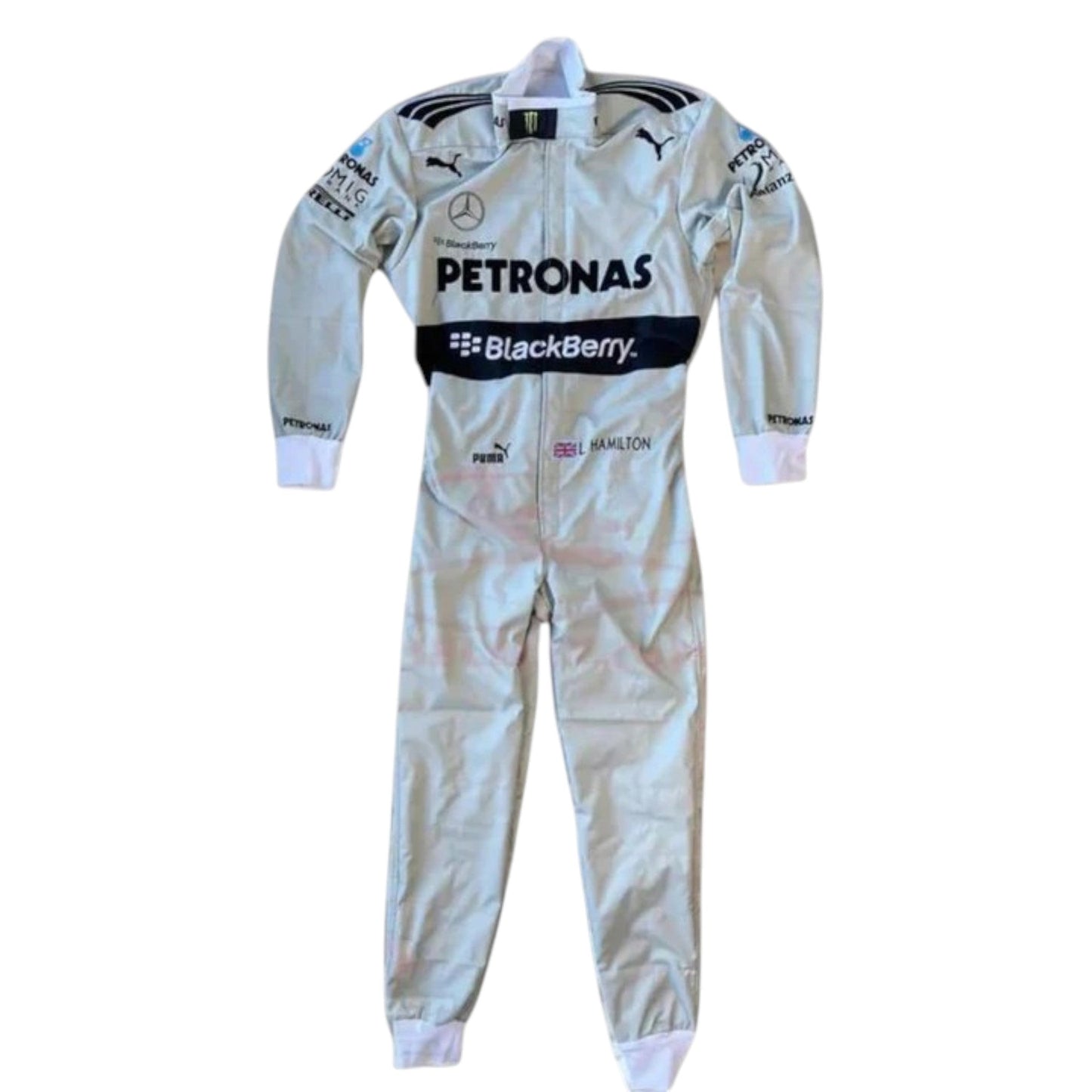 Lewis Hamilton 2013 Mercedes Petronas F1 Race Suit - Barirah Racewear image 1
