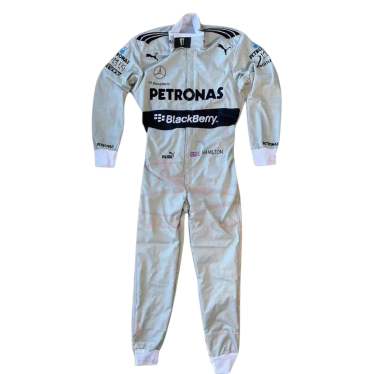 Lewis Hamilton 2013 Mercedes Petronas F1 Race Suit - Barirah Racewear image 1