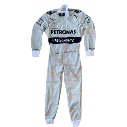 Lewis Hamilton 2013 Mercedes Petronas F1 Race Suit - Barirah Racewear image 1