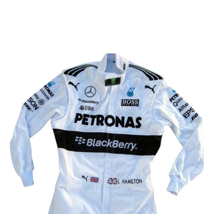Lewis Hamilton 2015 Mercedes Petronas F1 Race Suit - Barirah Racewear image 2