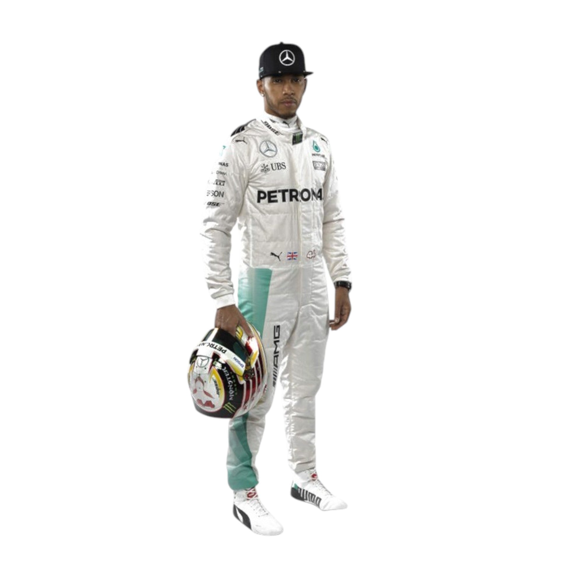 Lewis Hamilton 2016 Mercedes-AMG Petronas F1 Race Suit - Barirah Racewear image 2