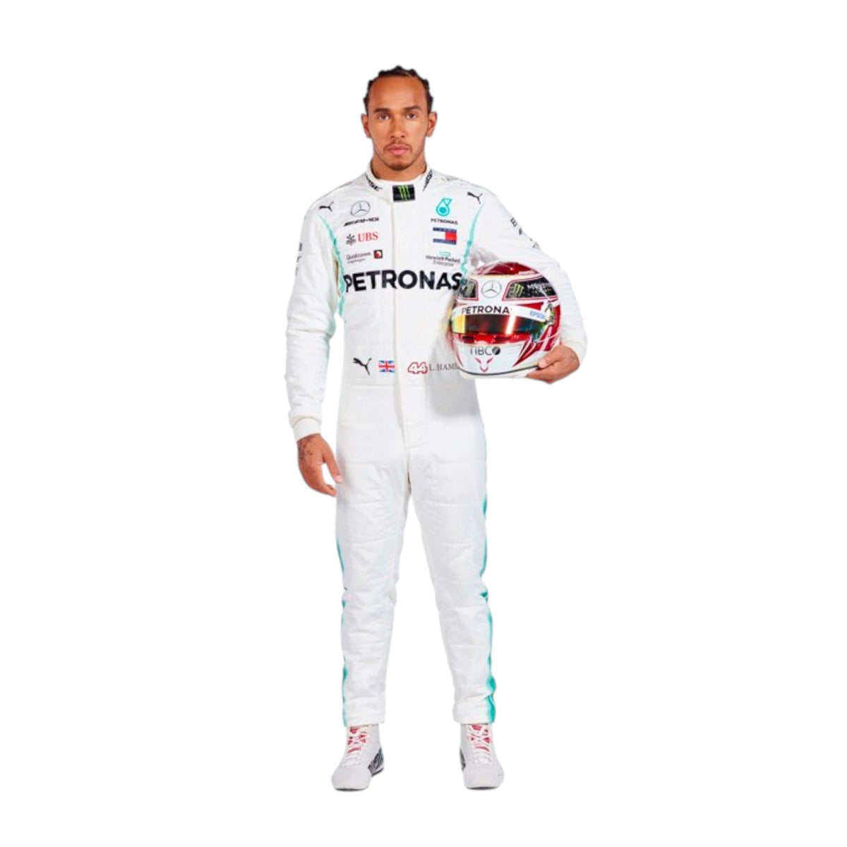 Lewis Hamilton 2019 Mercedes AMG Petronas F1 Race Suit - Barirah Racewear image 2