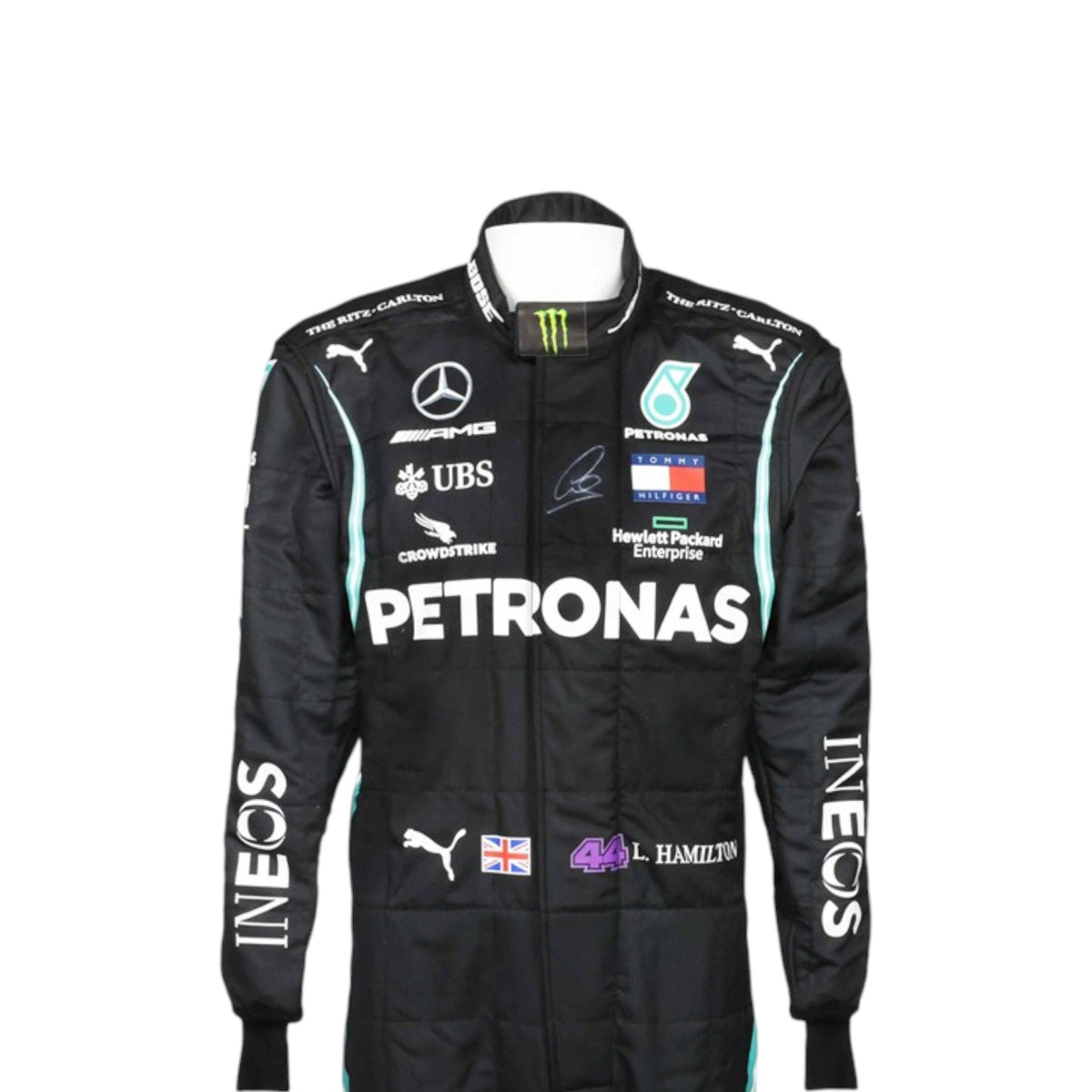 Lewis Hamilton 2020 Mercedes AMG Petronas F1 Race Suit - Barirah Racewear image 1