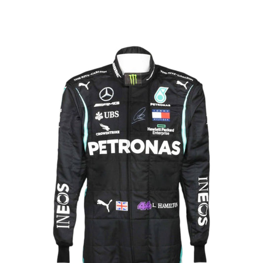 Lewis Hamilton 2020 Mercedes AMG Petronas F1 Race Suit - Barirah Racewear image 1