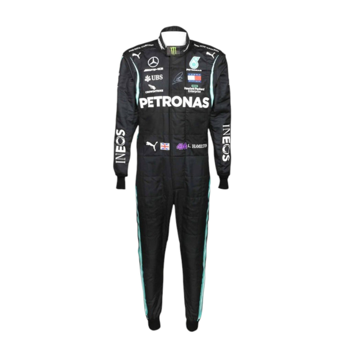 Lewis Hamilton 2020 Mercedes AMG Petronas F1 Race Suit - Barirah Racewear image 3