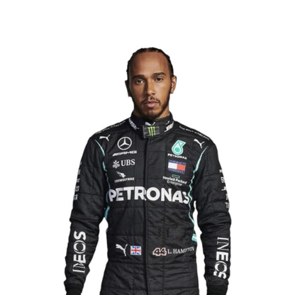Lewis Hamilton 2021 Mercedes AMG Petronas F1 Race Suit - Barirah Racewear image 1