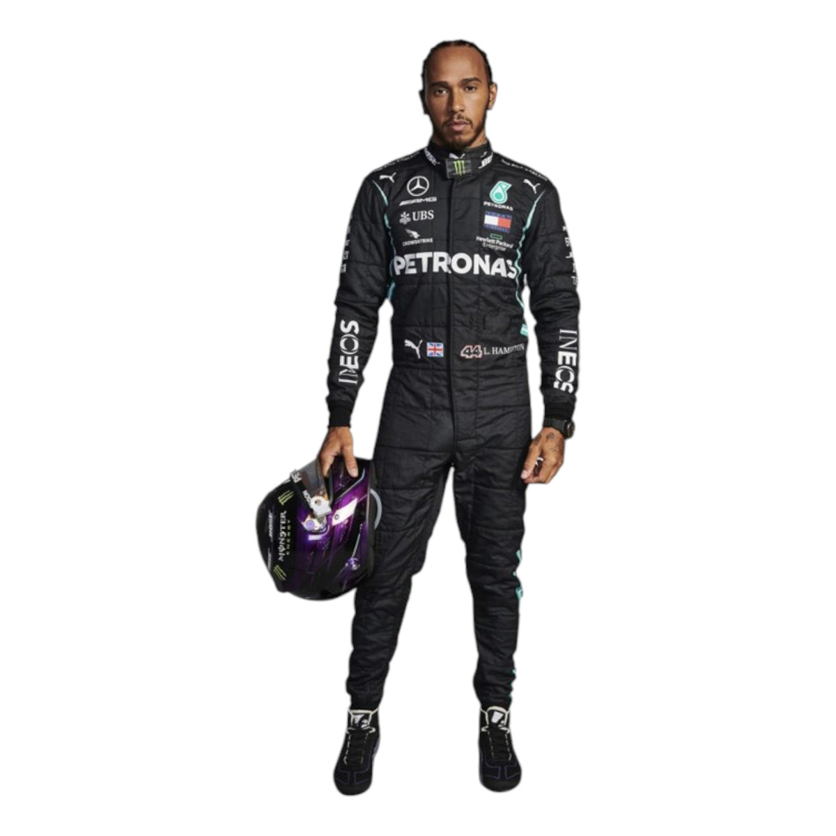 Lewis Hamilton 2021 Mercedes AMG Petronas F1 Race Suit - Barirah Racewear image 2