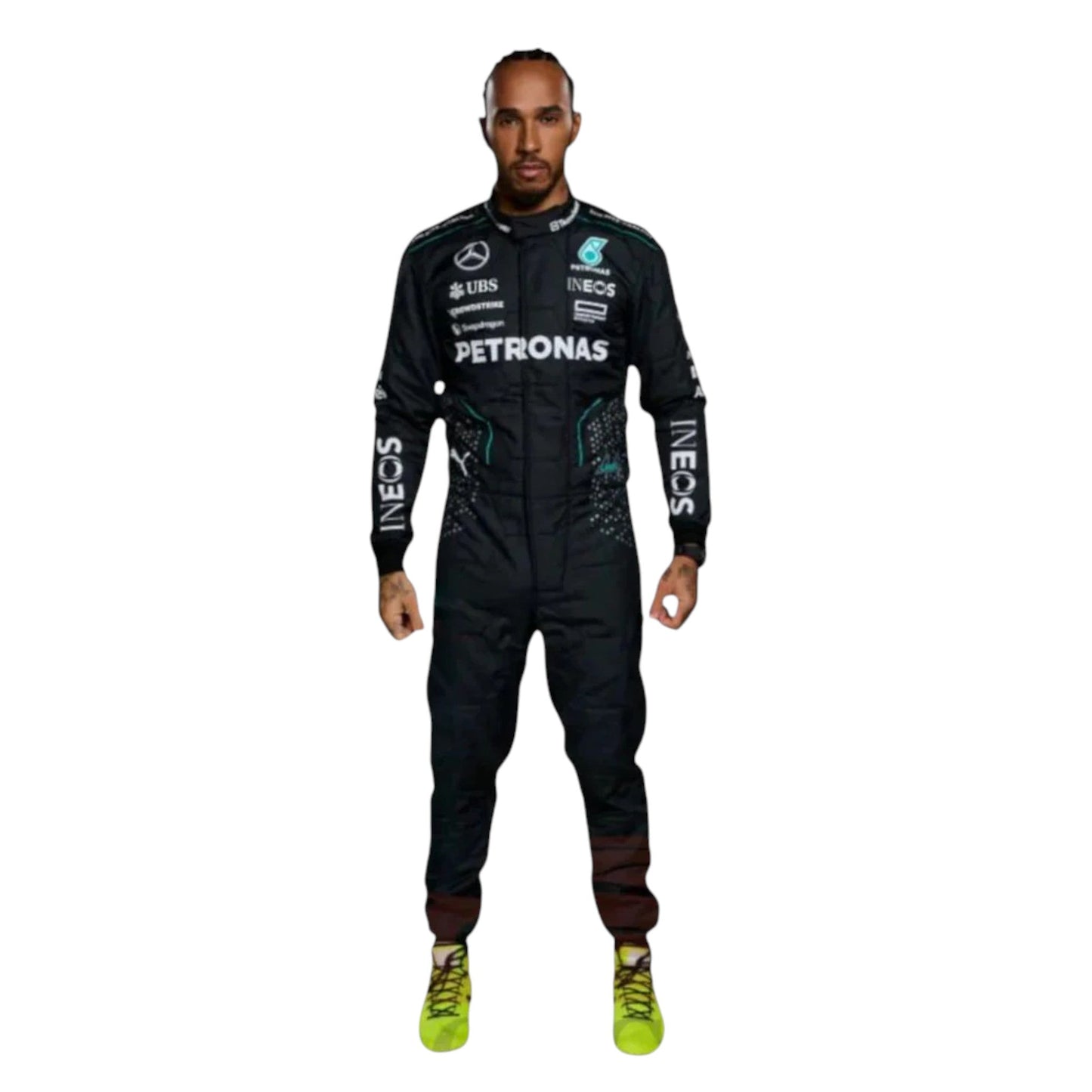 Lewis Hamilton 2024 Mercedes AMG Petronas F1 Race Suit - Barirah Racewear image 1