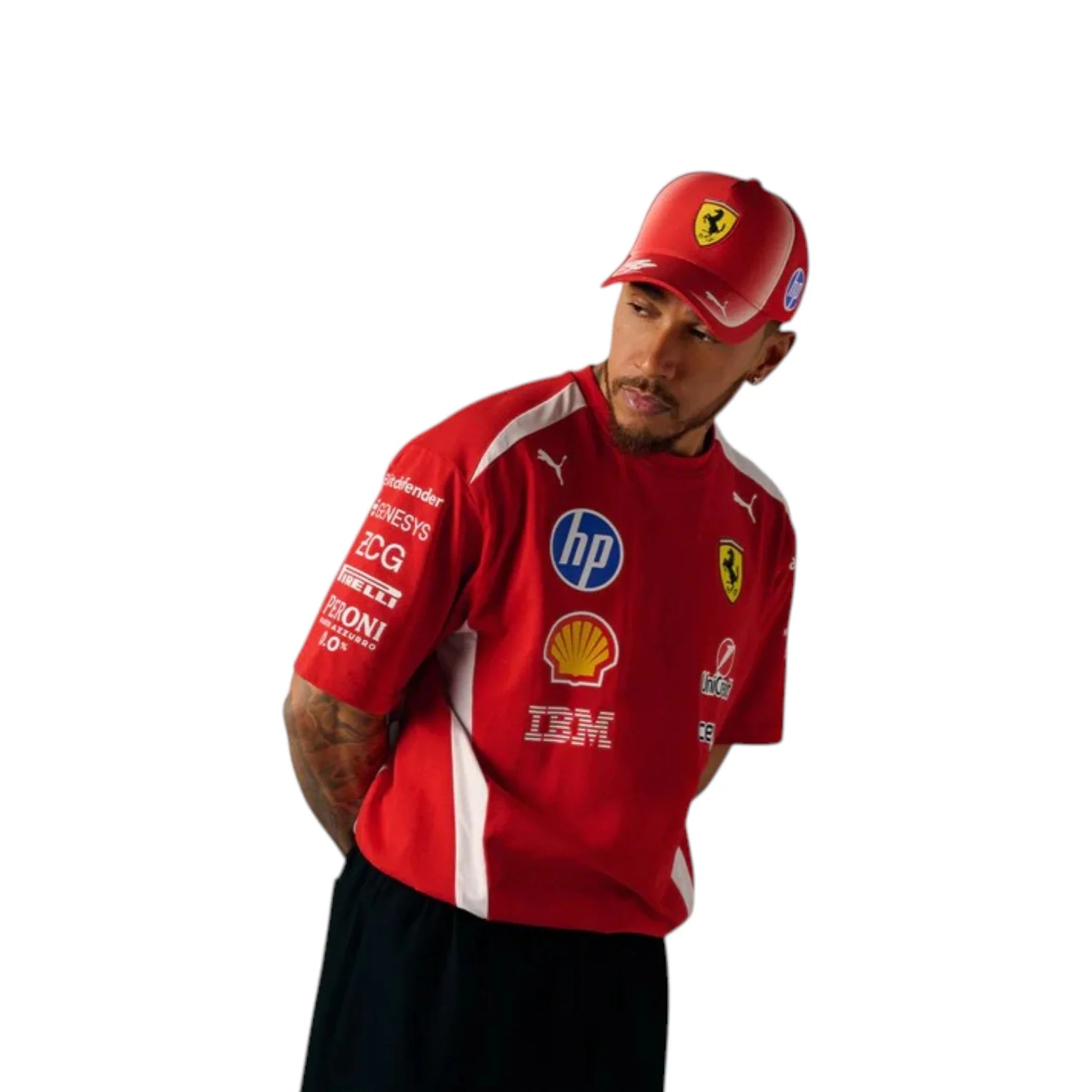 Lewis Hamilton 2025 Ferrari F1 Racing T-Shirt - Barirah Racewear image 3