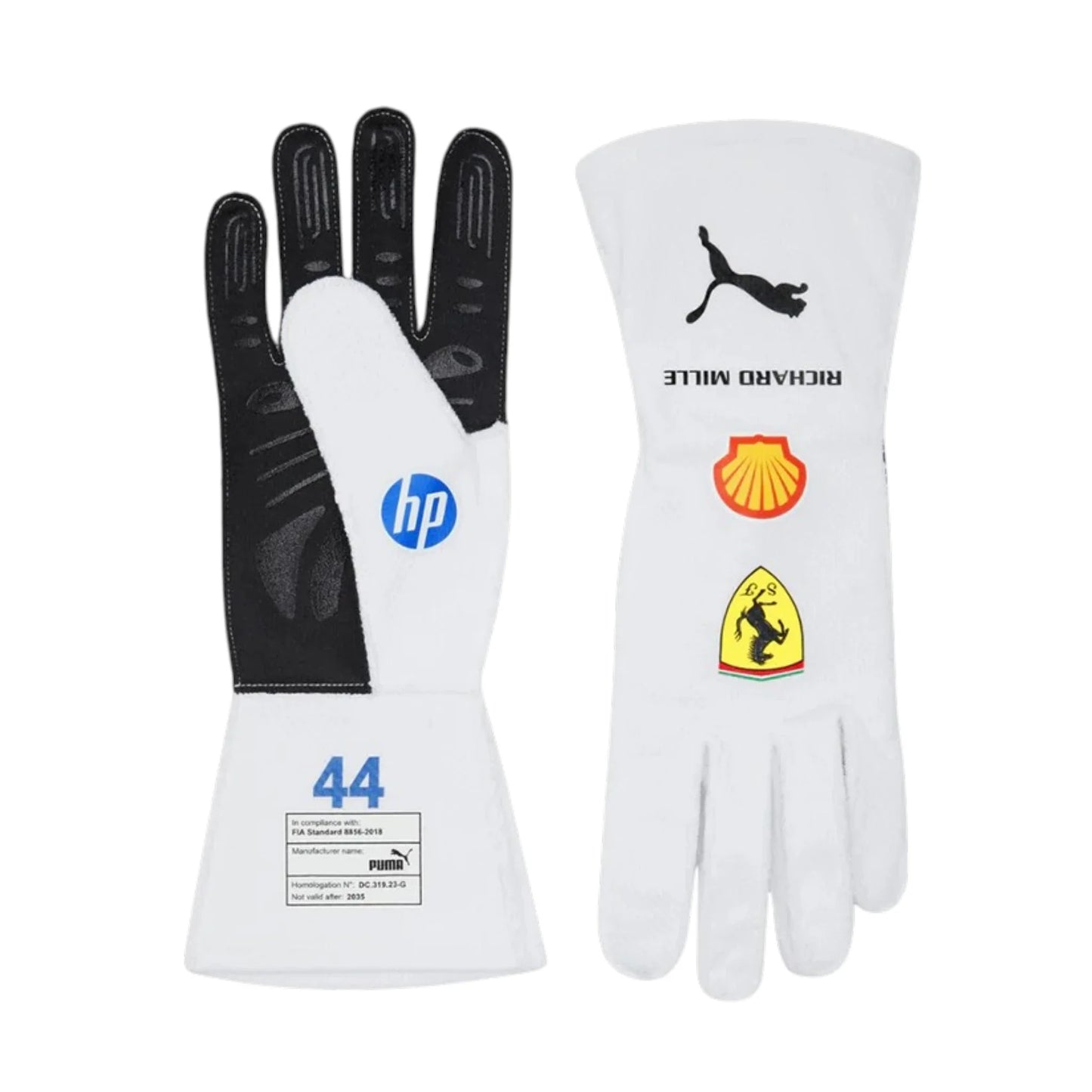 Lewis Hamilton 2025 Ferrari Miami GP F1 Racing Gloves - Barirah Racewear image 1