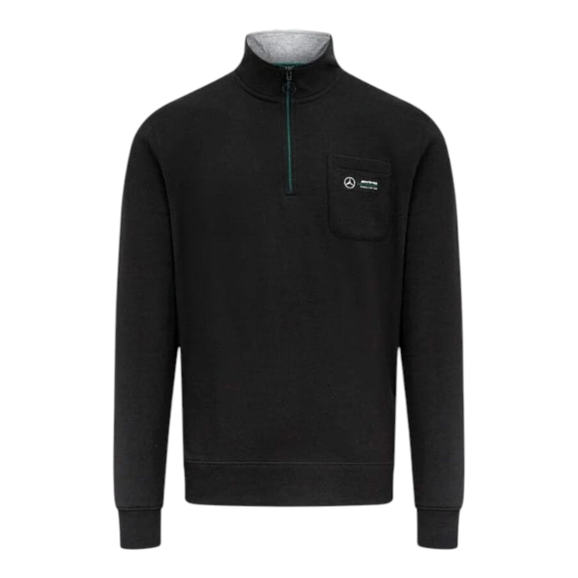 Mercedes-AMG Petronas Quarter Zip Pocket F1 Sweatshirt - Barirah Racewear image 1