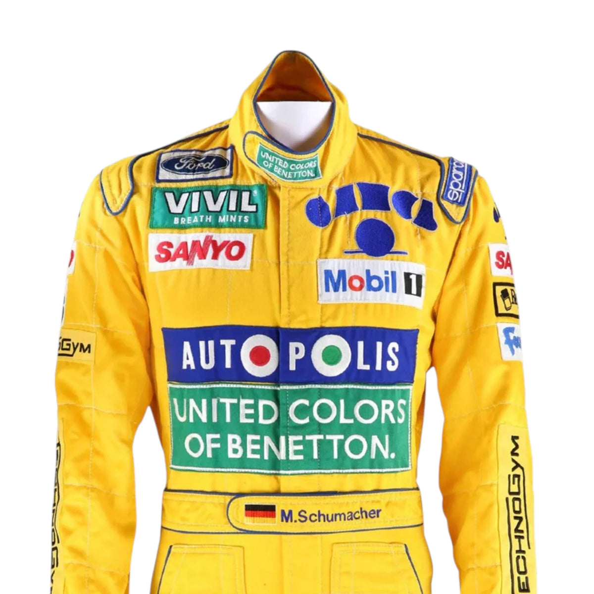 Michael Schumacher 1992 Benetton Belgian GP F1 Racing Suit - Barirah Racewear image 2