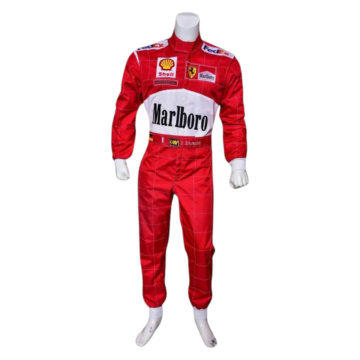 Michael Schumacher 2001 Ferrari Belgian GP F1 Racing Suit - Barirah Racewear image 1