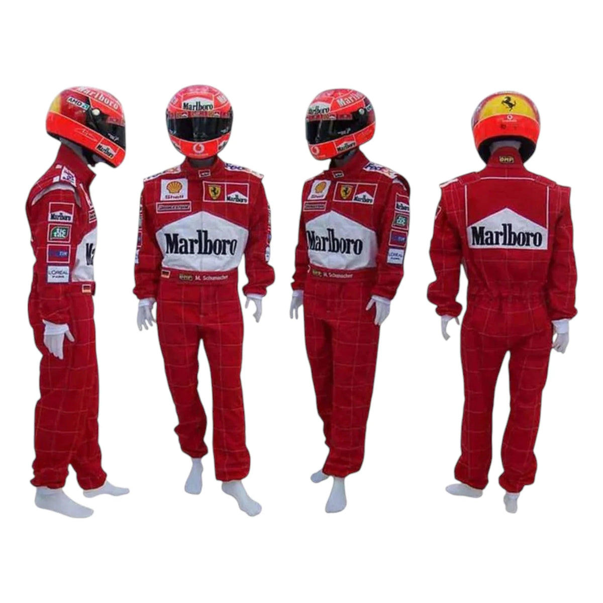 Michael Schumacher 2001 Ferrari Belgian GP F1 Racing Suit - Barirah Racewear image 2