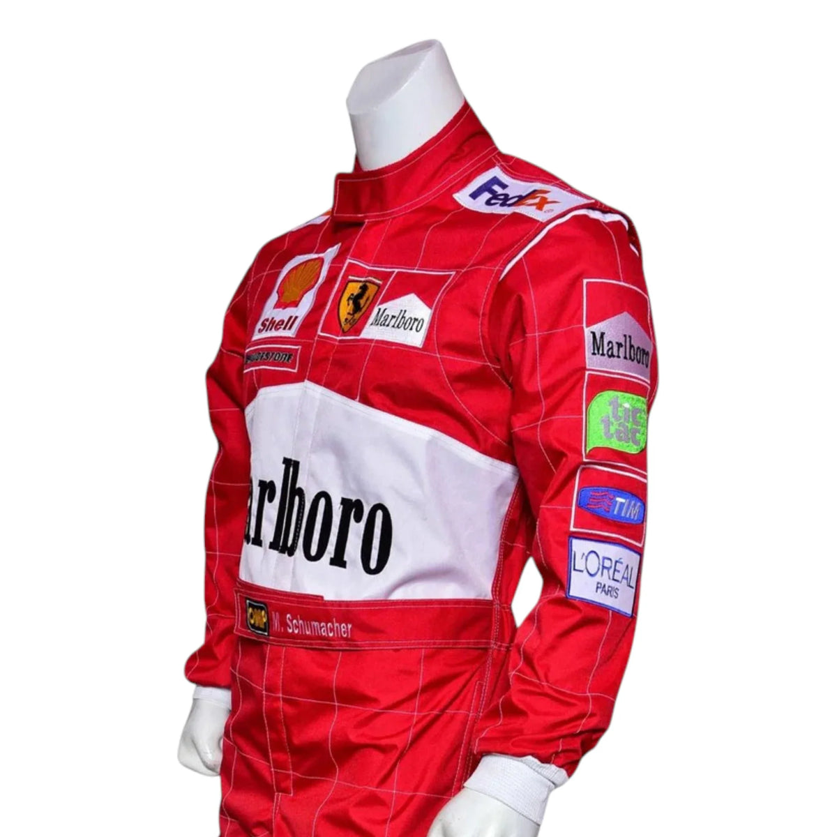 Michael Schumacher 2001 Ferrari Belgian GP F1 Racing Suit - Barirah Racewear image 7