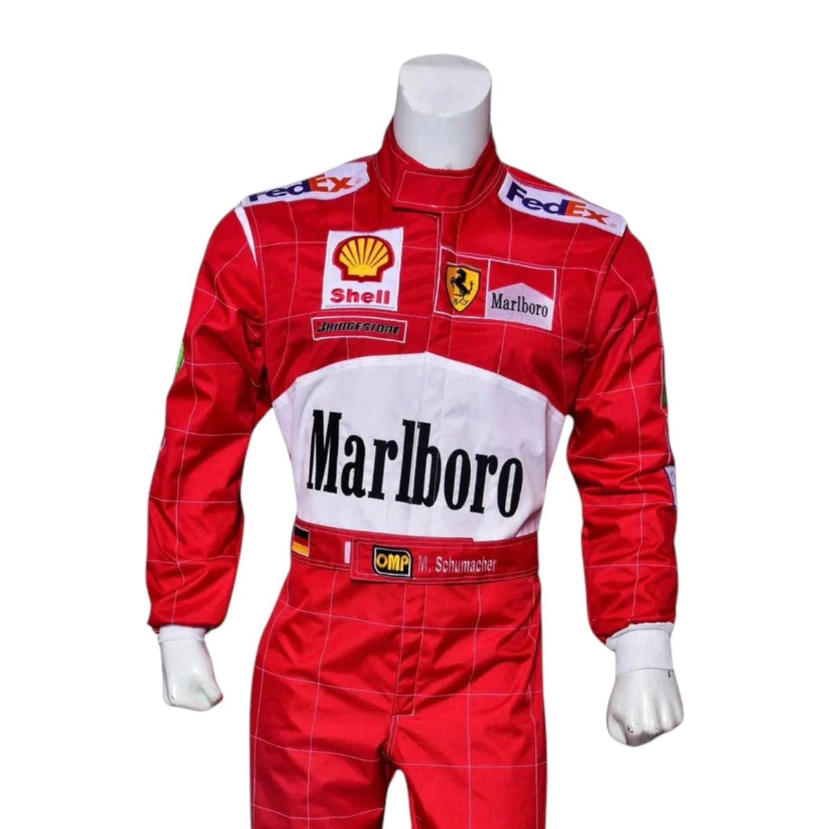 Michael Schumacher 2001 Ferrari Belgian GP F1 Racing Suit - Barirah Racewear image 8