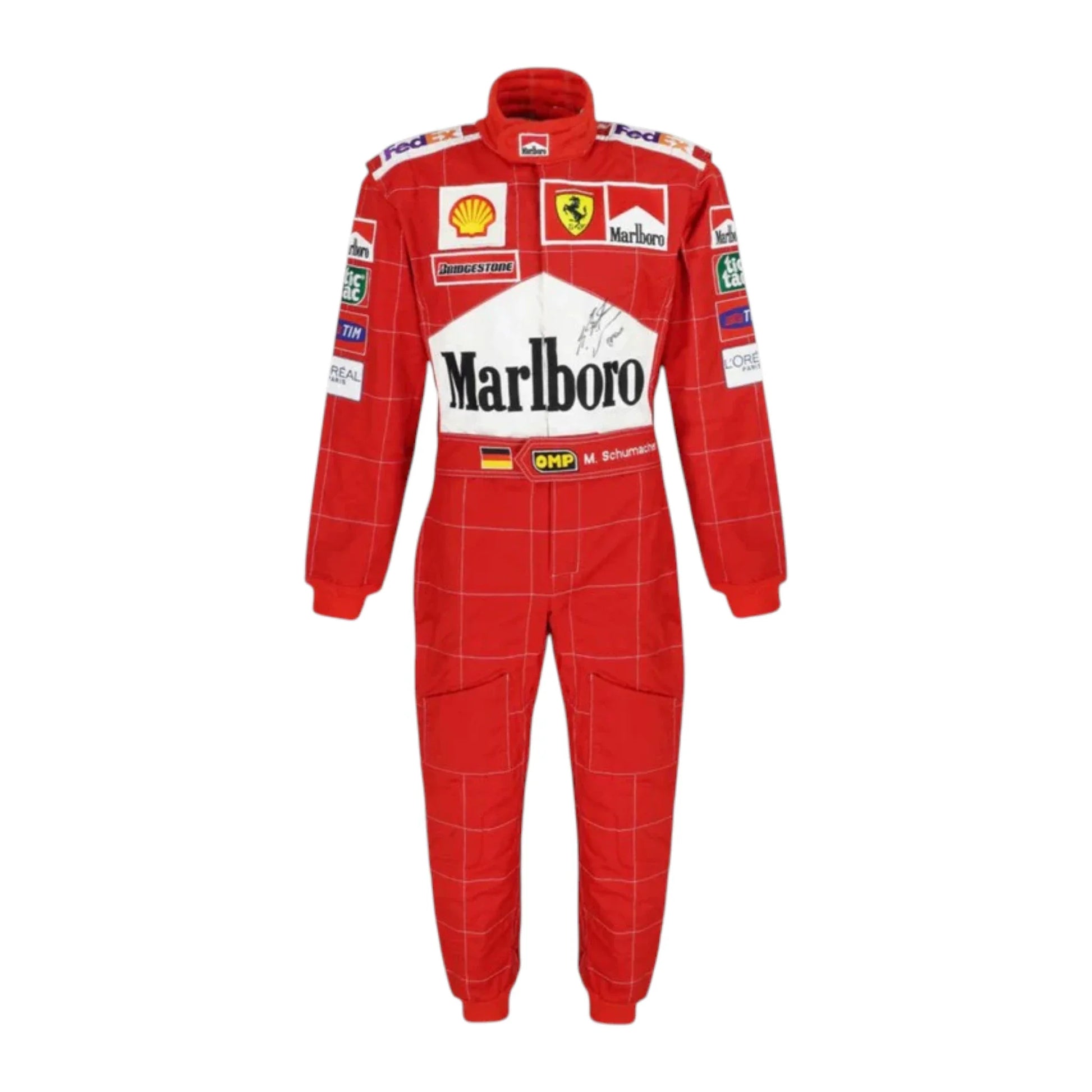Michael Schumacher 2002 Ferrari F1 Racing Suit - Barirah Racewear image 1