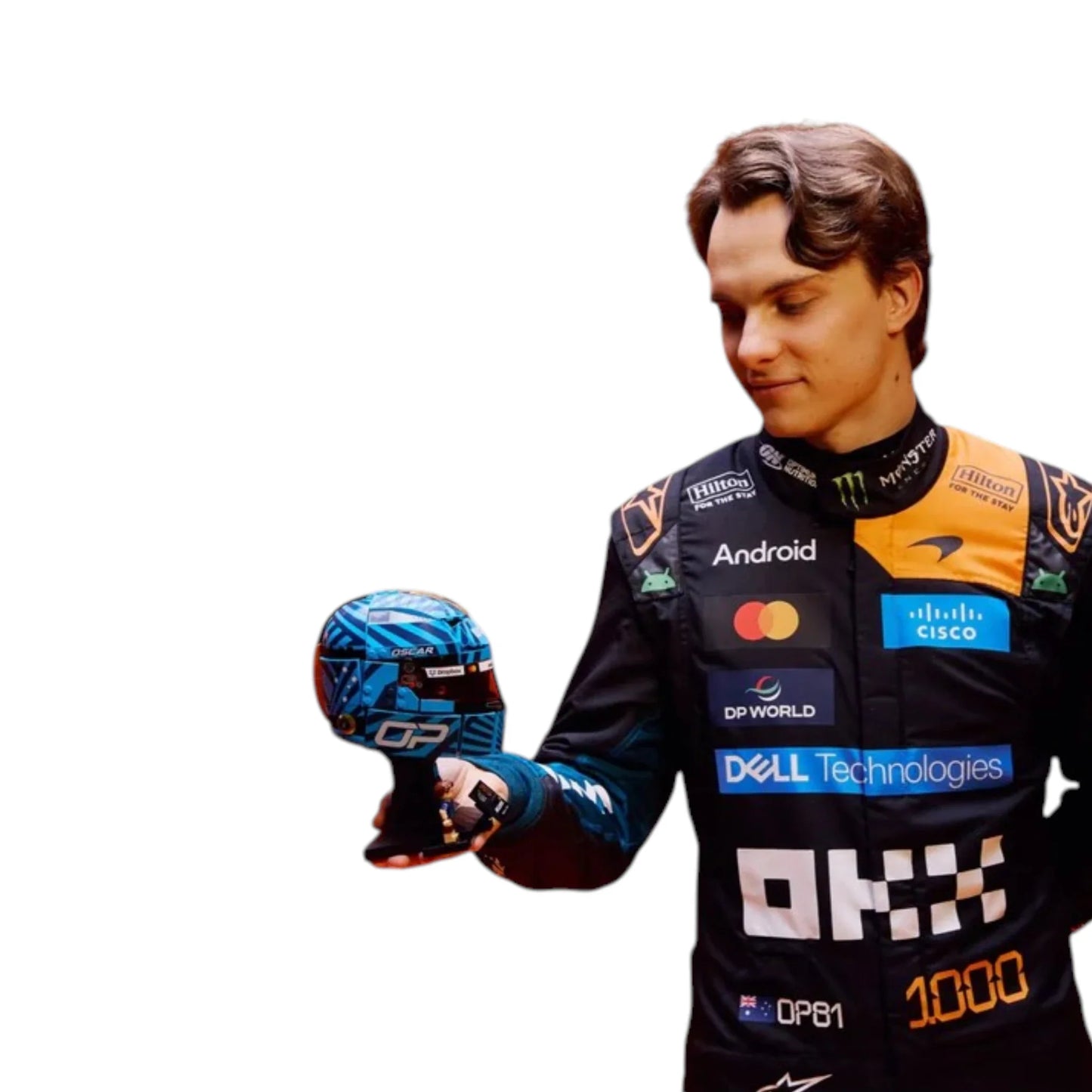 Oscar Piastri 2026 McLaren 1000th Monaco GP F1 Race Suit - Barirah Racewear image 3