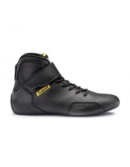 Sabelt Racing Shoes | Professional FIA-Style Motorsport Driving Boots | Premium Leather Performance Race Footwear | Black, White & Red