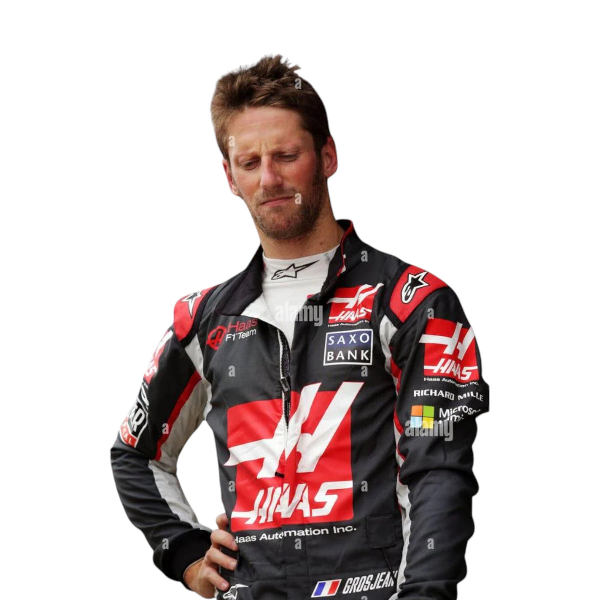 Romain Grosjean 2016 Haas F1 Race Suit - Barirah Racewear image 3