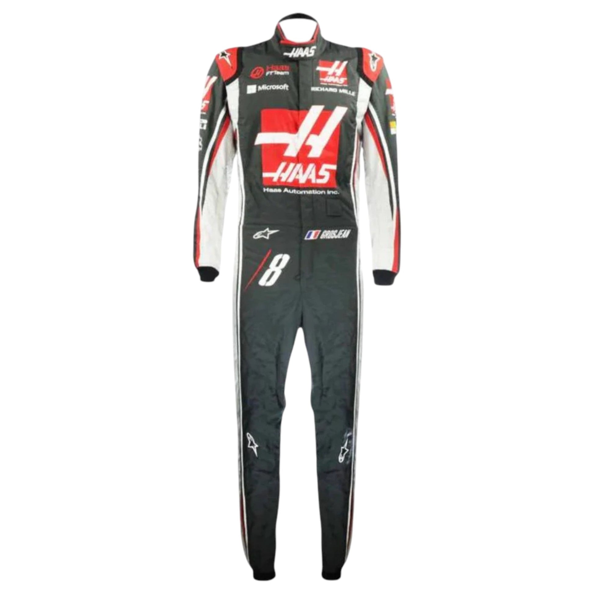 Romain Grosjean 2017 Haas F1 Race Suit - Barirah Racewear image 1