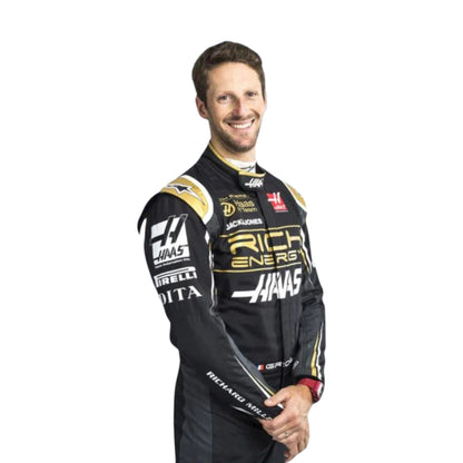 Romain Grosjean 2019 Haas F1 Race Suit - Barirah Racewear image 2