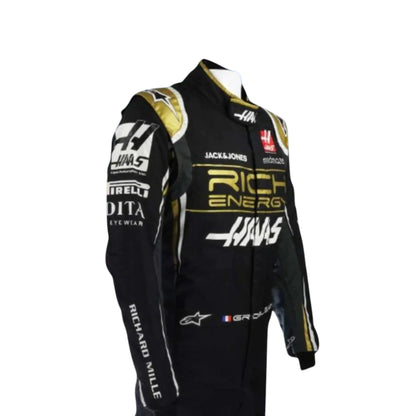 Romain Grosjean 2019 Haas F1 Race Suit - Barirah Racewear image 4