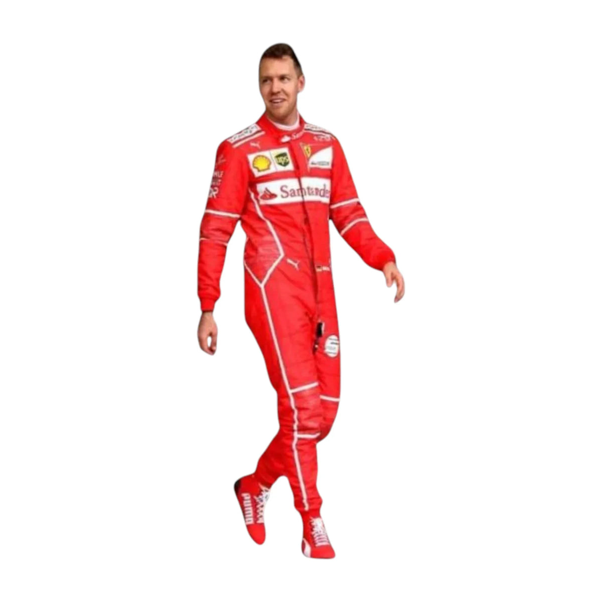 Sebastian Vettel 2017 Ferrari F1 Racing Suit - Barirah Racewear image 1