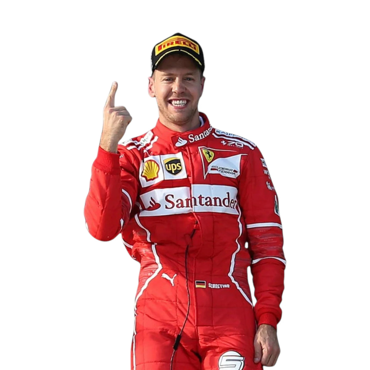 Sebastian Vettel 2017 Ferrari F1 Racing Suit - Barirah Racewear image 3