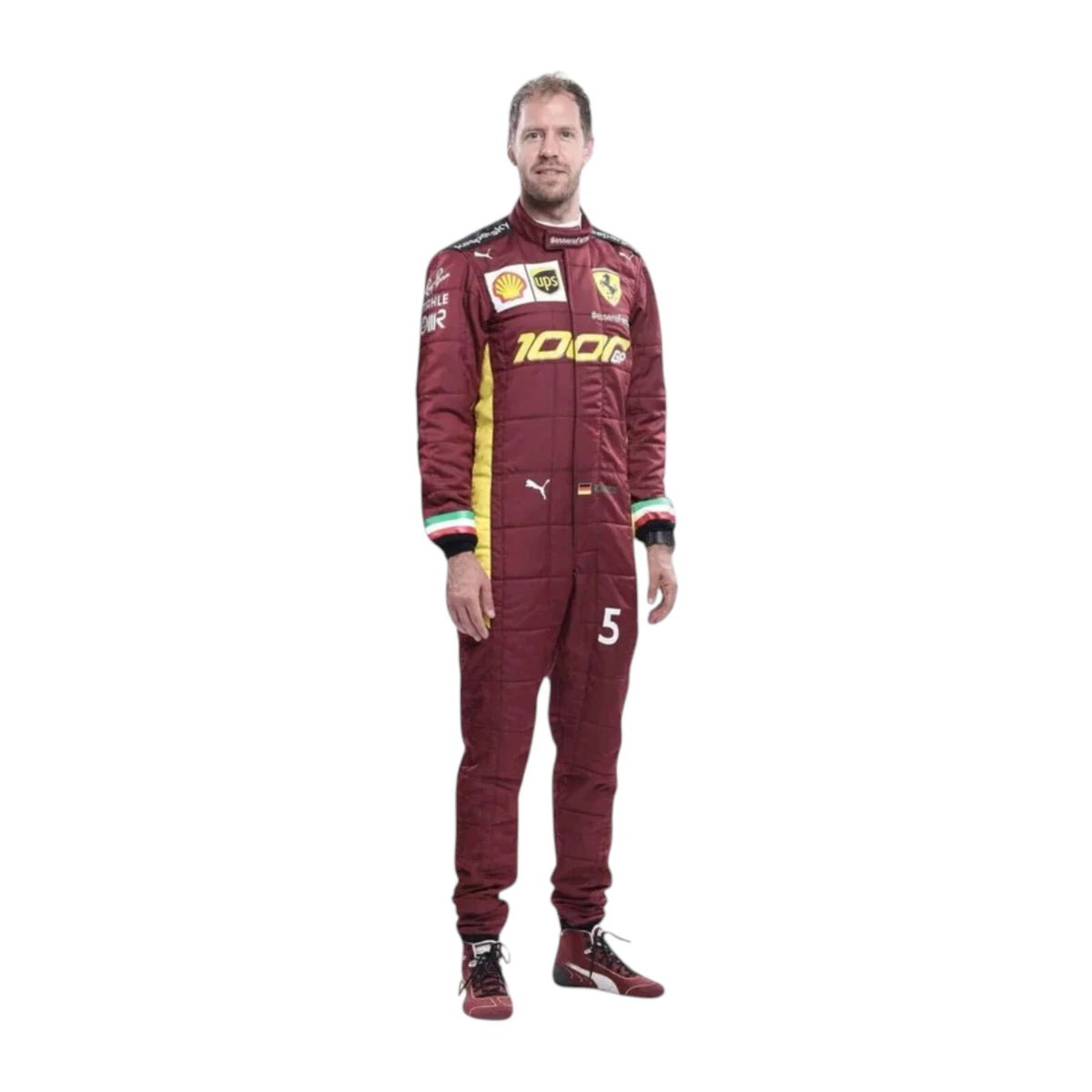 Sebastian Vettel 2020 Ferrari 1000 GP F1 Racing Suit - Barirah Racewear image 1