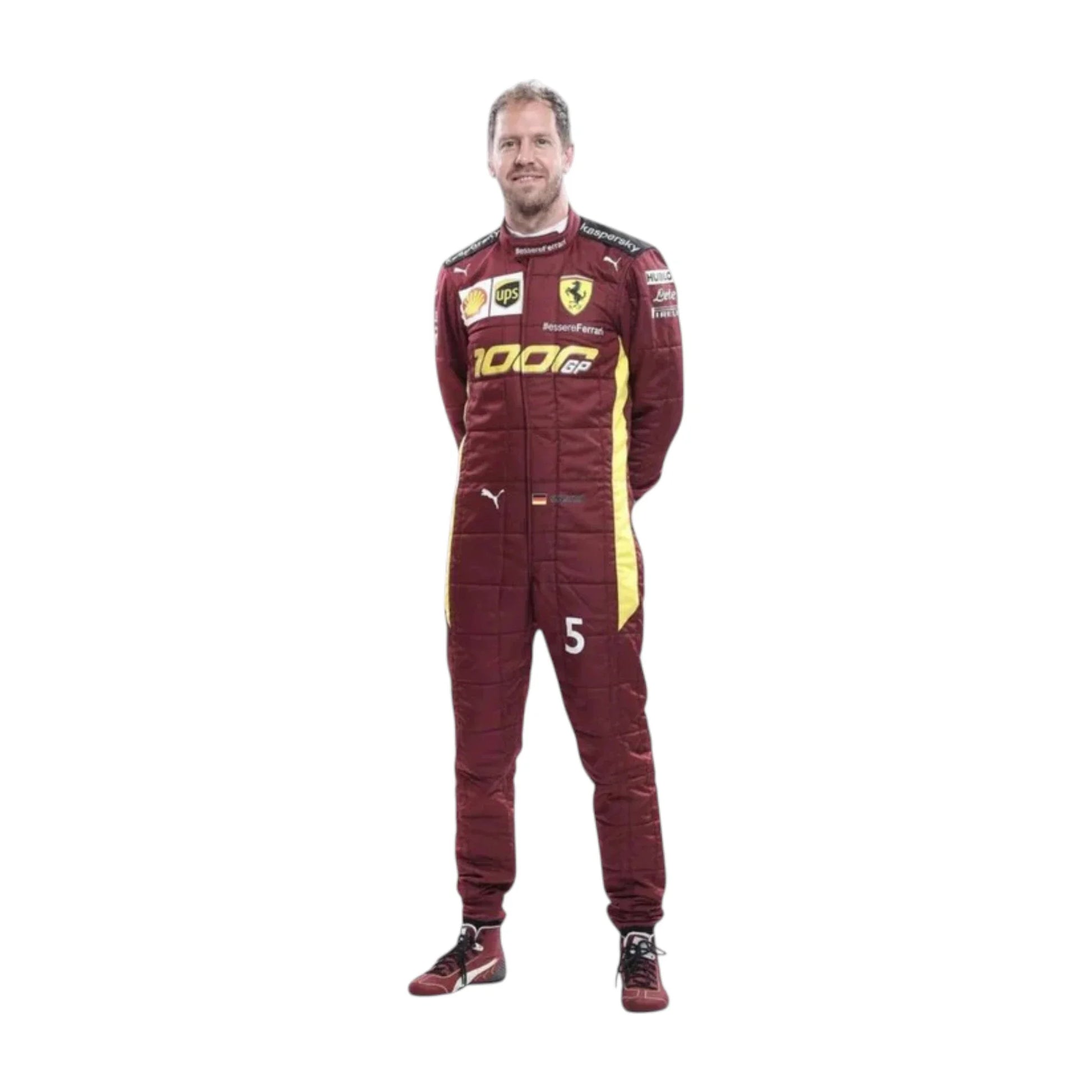 Sebastian Vettel 2020 Ferrari 1000 GP F1 Racing Suit - Barirah Racewear image 2