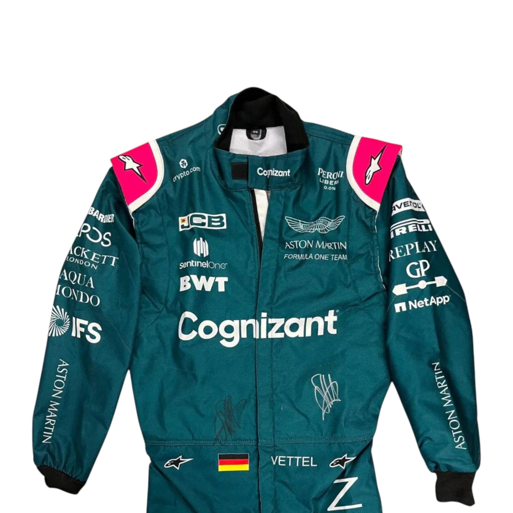 Sebastian Vettel 2021 Aston Martin F1 Race Suit - Barirah Racewear image 3
