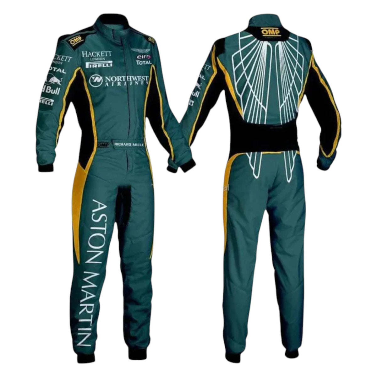 Sebastian Vettel Aston Martin F1 Race Suit - Barirah Racewear image 1