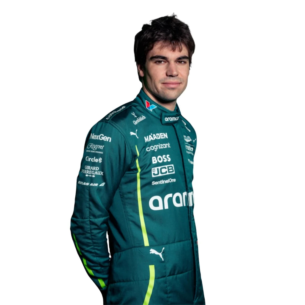 Aston Martin Aramco F1 Racing Suit - Lance Stroll Replica
