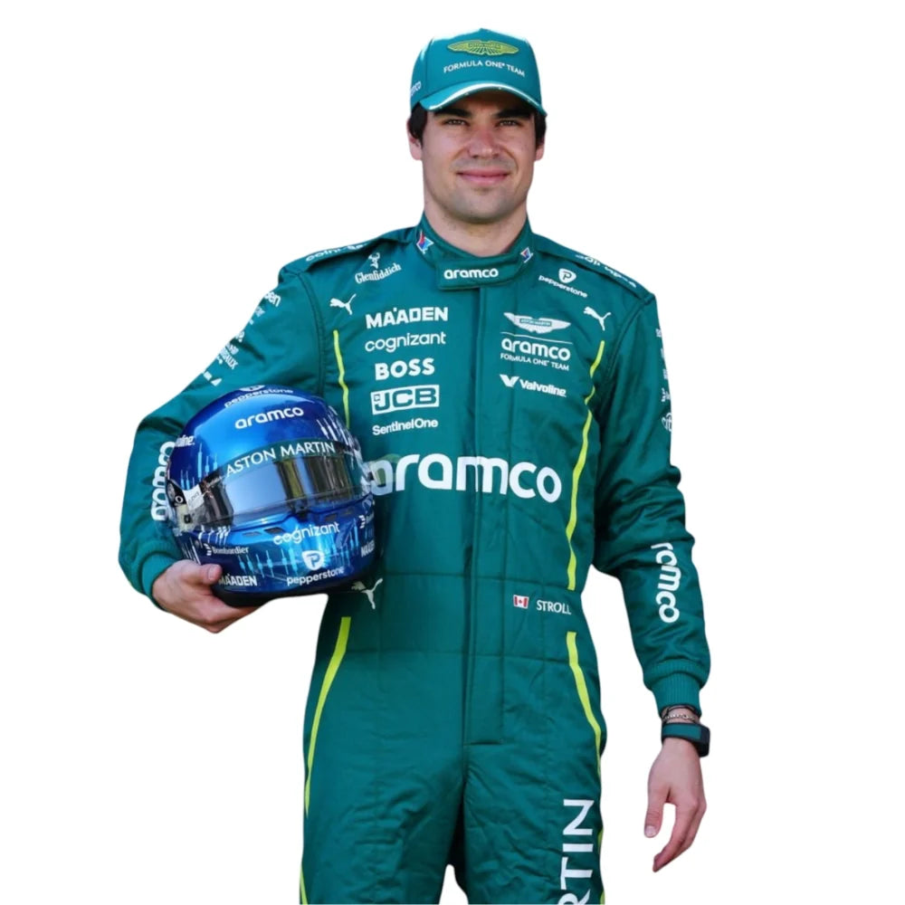 Aston Martin Aramco F1 Racing Suit - Lance Stroll Replica