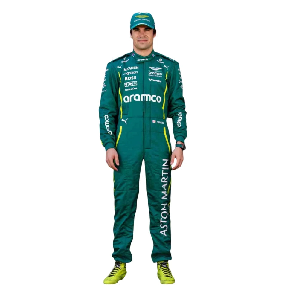 Aston Martin Aramco F1 Racing Suit - Lance Stroll Replica