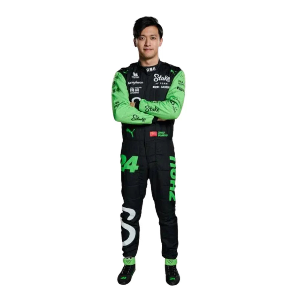 Zhou Guanyu 2024 Stake F1 Team Kick - Black & Green Motorsport
